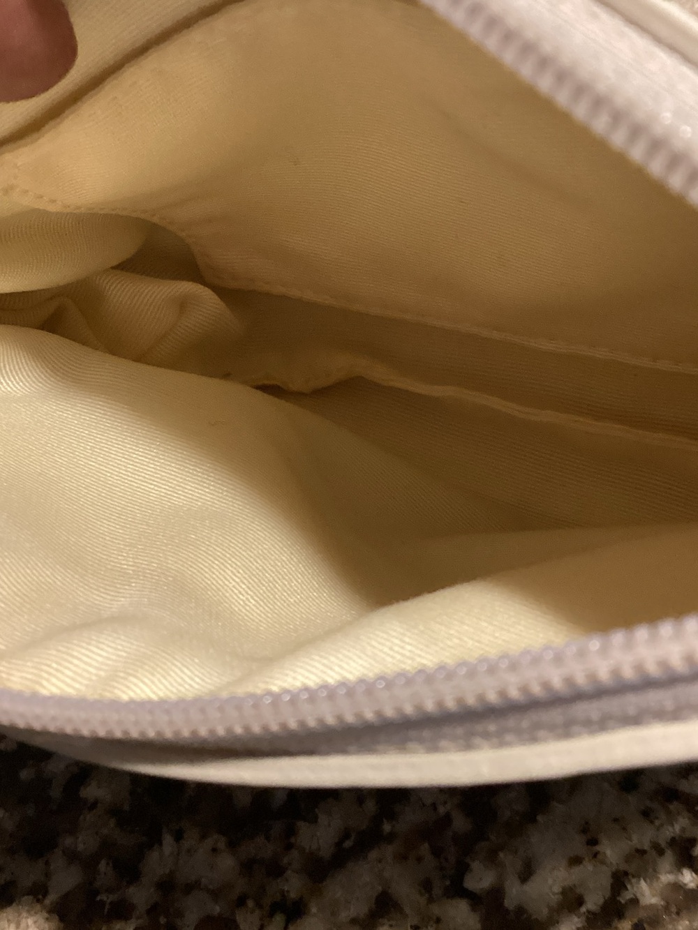 Coach Beige Signature Canvas Wristlet with  yellow leather trim - Picture 5 of 8
